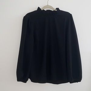 J. Crew Black Blouse